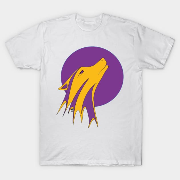 Howl Purple and Yellow T-Shirt by The Dirty Hippie